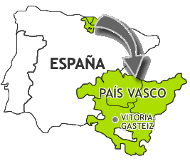 Mapa de España y País Vasco